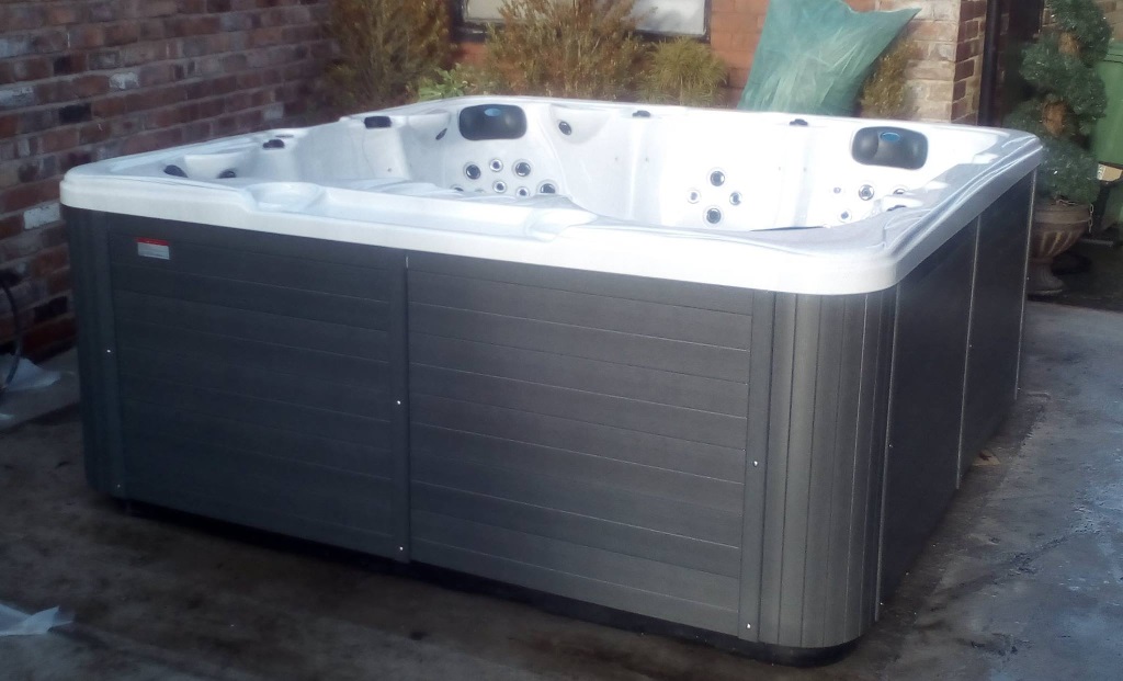 Volta Hot Tub Delivered Liverpool Before & After